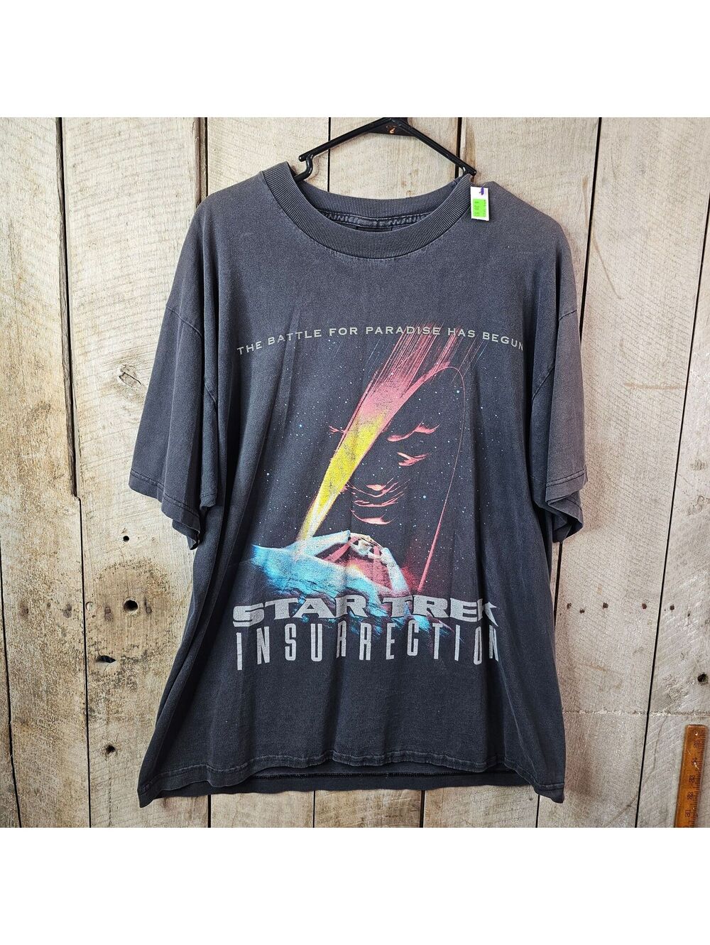 Vintage 1998 Star Trek Insurrection Movie Promo T-Shirt XL Giant Sci-Fi Tee